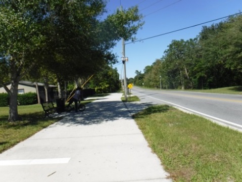 Biking on Casselberry Greenway Trail, Seminole County, Florida bikiing